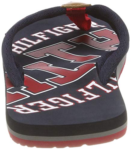 Tommy Hilfiger Essential TH Beach Sandal, Chanclas Hombre, Azul (Midnight 403), 43 EU