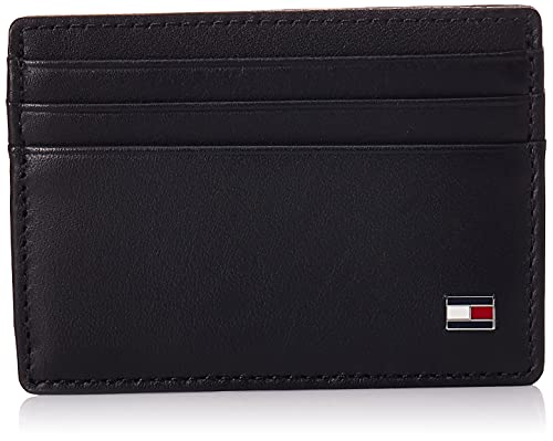 Tommy Hilfiger Eton CC Holder, Cartera Hombre^Mujer, Black, OS