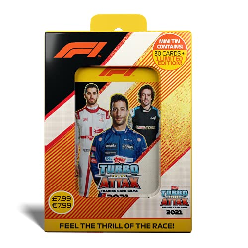 Topps F1 Turbo Attax 2021 - Lata de coleccionista 3 - Ricciardo, Alonso, Giovinazzi