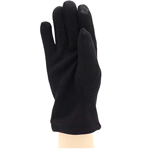 Trendcool Guantes Mujer Invierno. Talla única. Guantes Tactiles para movil. Finos y Elegantes. Guantes Calientes para el Frio, Abrigados. Aptos para Trabajo, Conducir, Vestir. (Negro)