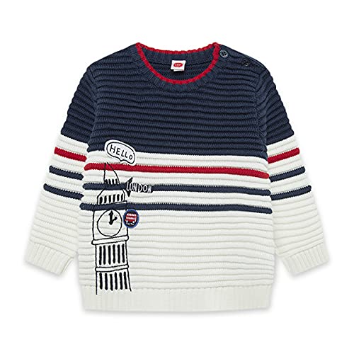 Tuc Tuc Jersey Tricot Rayas NIÑO Azul Hello London FW21 Suéter, 4A Chicos