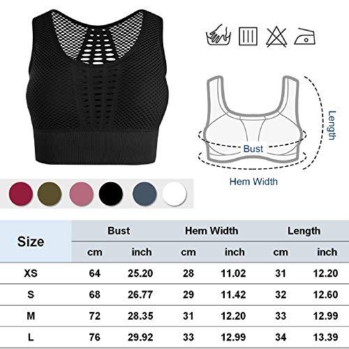 Tuopuda Sujetador Deportivo Tops de Yoga Bra Deportivo Alto Impacto Cómodo Sujetador Yoga Mujer sin Costuras Sujetador Deportivo Mujer con Almohadillas Extraíbles Crop Top para Gimnasio Bailar