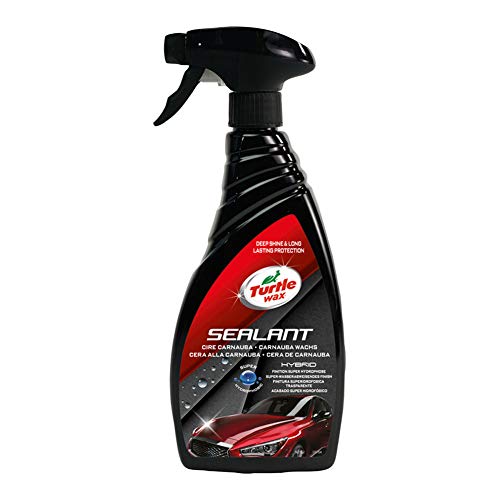 TURTLE WAX 1830931 Cera Sellante Hidrofóbica Hybrid Repelente Extremo de Agua Durante Más Tiempo, 500 ml, Carnauba, Spray