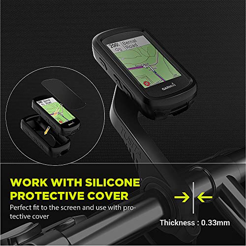 TUSITA [2 Piezas] Protector Pantalla Anti-Reflejos Compatible con Garmin Edge 530 830 - Mate Cristal Templado Ultrafino Vidrio, Ultraresistente 9H Dureza - Ciclocomputador GPS Accesorios