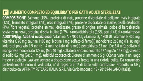 ultima Pienso para Gatos Esterilizados con Salmon - 3 x 3kg: Total 9kg