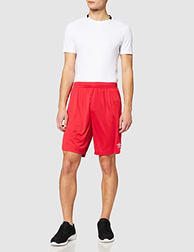 UMBRO King Pantalón de fútbol, Hombre, Rojo, L