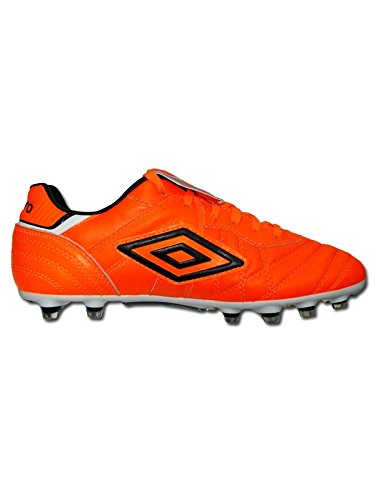 Umbro Speciali Eternal Pro FG, Bota de fútbol, Shocking Orange-Black-White, Talla 11 USA (45 EUR)