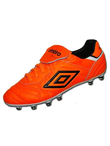 Umbro Speciali Eternal Pro FG, Bota de fútbol, Shocking Orange-Black-White, Talla 11 USA (45 EUR)