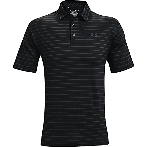 Under Armour Playoff 2.0, Polo Hombre, Negro (Black / Jet Gray / Pitch Gray) , L