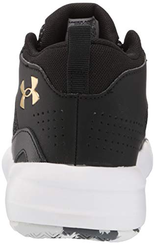 Under Armour UA GS Lockdown 5 Zapatillas de básquetbol para Unisex adulto, Negro (Black / White / Metallic Gold), 39 EU