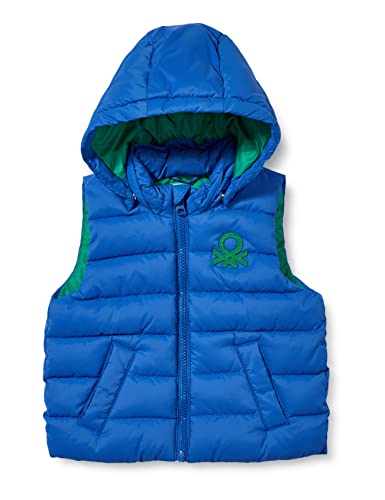 United Colors of Benetton Chaleco 2wu05g2n0 Chaqueta, Azul 0Z4, 104 cm para Niños