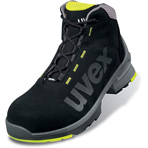 Uvex 85458 Zapatos de trabajo para hombre - Zapatos de seguridad para hombre - Negro - Talla 44