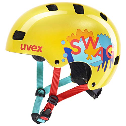 uvex Kid 3 Casco de Bicicleta, Juventud Unisex, Yellow, 55-58 cm