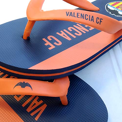 Valencia CF Chancla Naranja, Unisex Adulto, 35-36