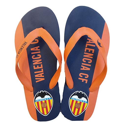 Valencia CF Chancla Naranja, Unisex Adulto, 35-36