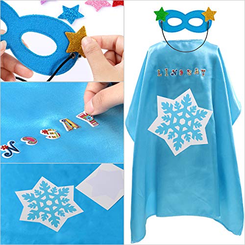 vamei 12 Piezas Disfraz Superheroe Capas de Superhéroe y Máscaras Disfraz Halloween Navidad Carnaval Fiesta Cumpleaños Juegos Regalos Disfraces Superhéroes para Niños Niñas