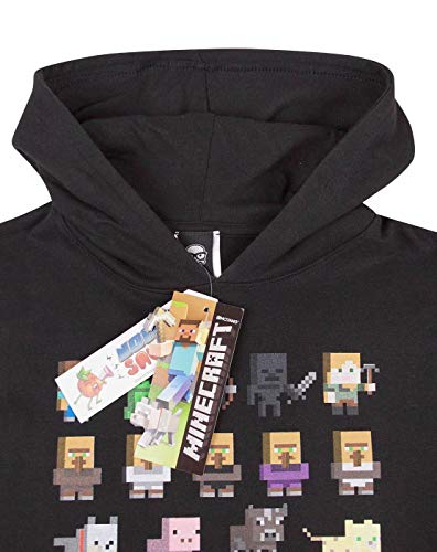 Vanilla Underground Minecraft Hoodie Boys Sprites Gamer Regalos Negro Manga Larga Jersey 7-8 años