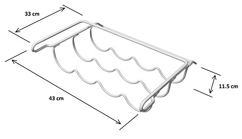 Varrex Soporte Universal para 4 Botellas para Nevera (Superficie de plastico)