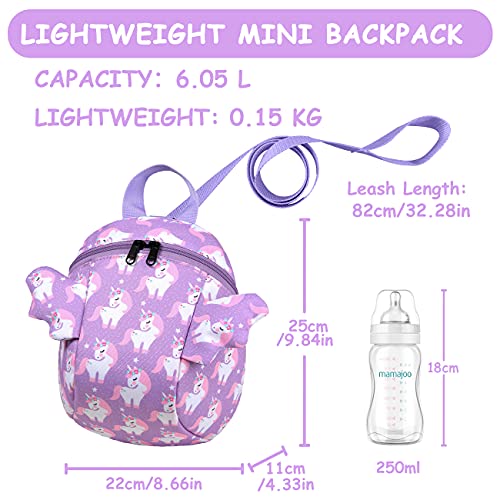 VASCHY Mochila Guarderia,Mochila Unicornio Niña Mochila Bebe Escolar Pequeña Linda de Bolsa para Infantil con Hebilla de Pecho