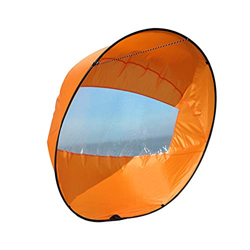 Vela de viento, vela plegable, duradera, segura, para kayak, barco, vela, canoa, sup, tabla de remo, vela, ultraligera, portátil