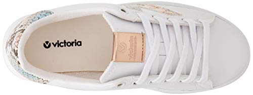 victoria Tenis Vegana Detalle Serpiente, Zapatillas Unisex Adulto, Nude, 42 EU