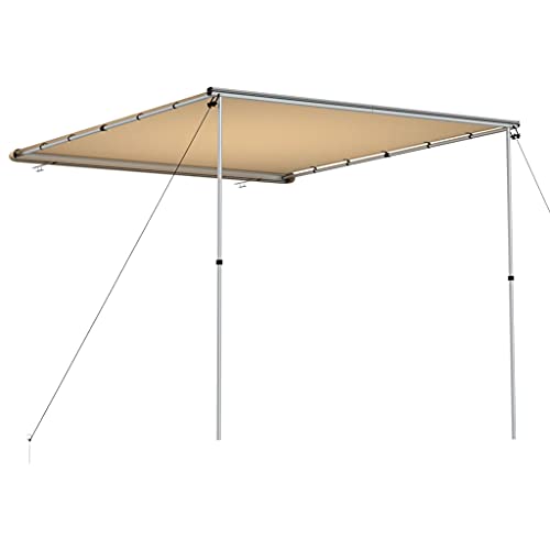 vidaXL Toldo para autocaravanas y caravanas 2,4x3x2,15 m Beige