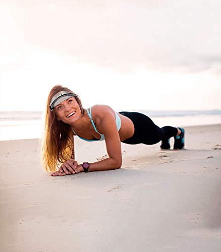 Visera Mujer y Hombre Transparente con Protección Rayos UVA/UVB y Diadema Ajustable para IR a la Moda en Verano 2021 CLUB1, en la Playa, en la Montaña, Haciendo Deporte o Tomar el Sol