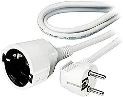 Vivanco SKV 5 W - Cable alargador (5 metros), blanco