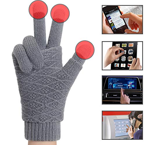 Vodabang Guantes de Pantalla Táctil Invierno Caliente Guantes Touchscreen Gloves Deporte Al Aire Libre