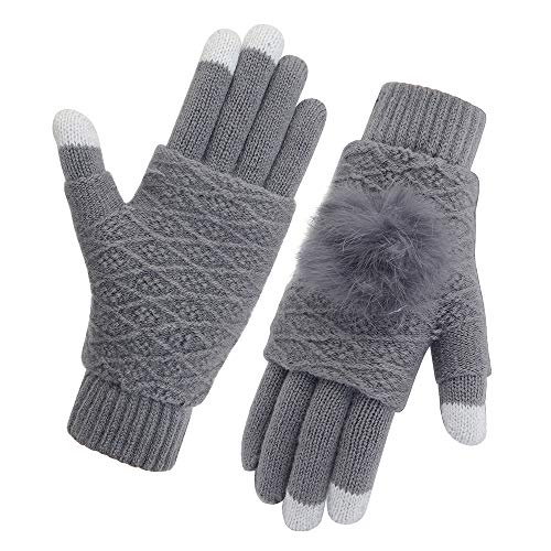 Vodabang Guantes de Pantalla Táctil Invierno Caliente Guantes Touchscreen Gloves Deporte Al Aire Libre