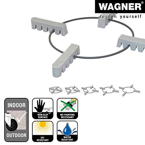 Wagner Soporte para Plantas GH 0800 I Protección contra el encharcamiento para macetas, Bases y Plantas Ø 12-20 cm I elastómero Antideslizante I para Interiores y Exteriores I Carga 50 kg - 20080011