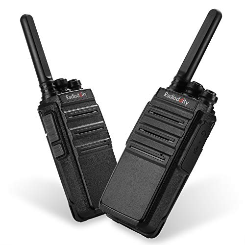 Walkie Talkies PMR Radioddity GA-2S Emisoras de Caza Sin Licencia Recargables Conexión de Carga Micro-USB, Pack 2 Unidades