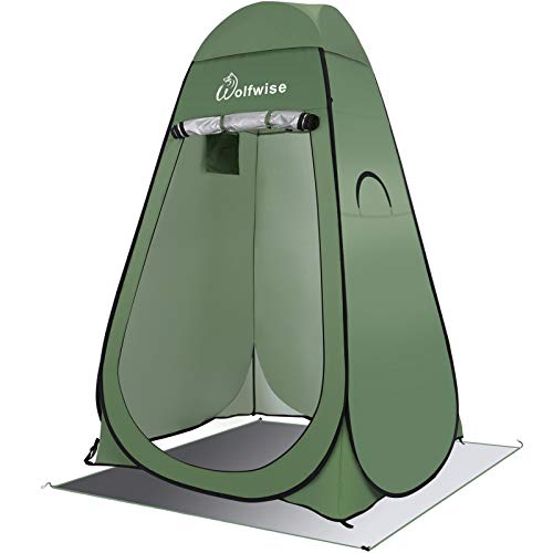 Wolfwise Tienda de Campaña Tent Abrir Cerrar Automáticamente Pop Up Portable Sirve para Camping Playa Bosques Zonas de Aseo Carpas