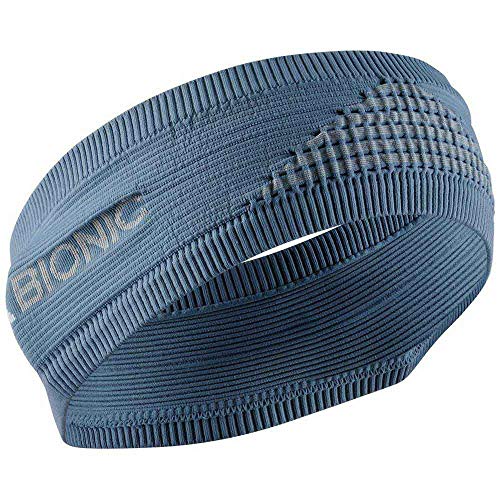 X-Bionic Headband 4.0 Bandas para La Cabeza, Diadema para Hombre para Hombres Y Mujeres, para Correr, Ciclismo, Yoga, Baloncesto, Unisex Adulto, Bluestone/Dolomite Grey, 2