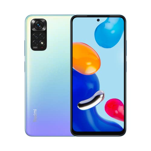 Xiaomi Redmi Note 11 Smartphone 6.43" FHD + DotDisplay, 90Hz FHD+ AMOLED DotDisplay, 50MP Al Quad Camera, 5000mAh (typ) batería, Dual-SIM 6G 128GB Star Blue [Versión Global]