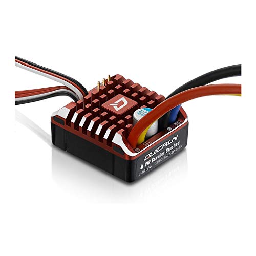 XTD Hobbywing QUICRUN WP 1080 Brushed (2-3S) Electronic Speed Controller Waterproof ESC with Program Box LED BEC XT60-Plug RC Car 1:10