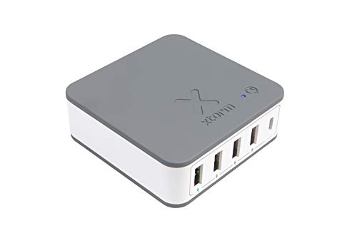 Xtorm USB Power Hub Cube Pro Interior Gris, Blanco - Cargador (Interior, Corriente alterna, 5 V, 2,4 A, Gris, Blanco)