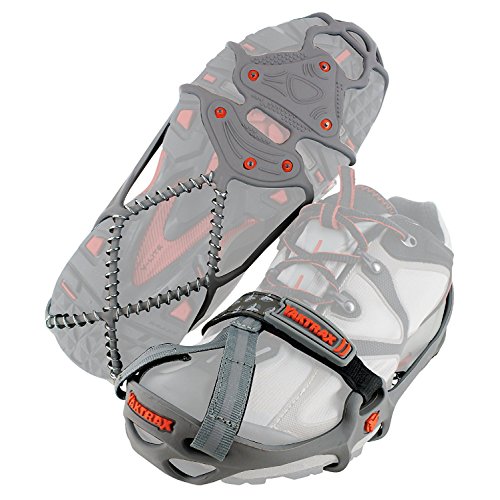 Yaktrax Run, Crampones Hombre, Gris, M