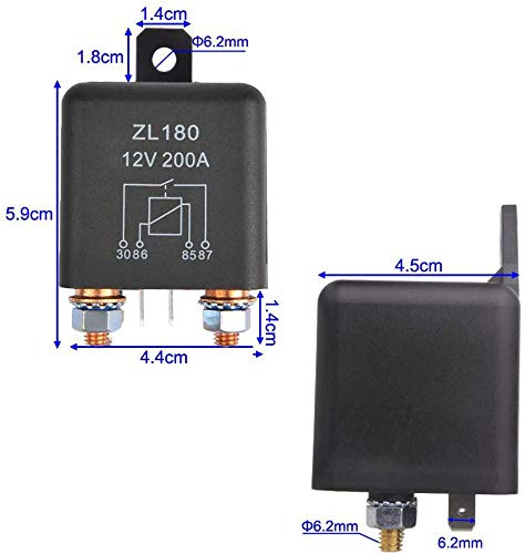 YGL ZL180 24V 200A Relés Coche del Carro del Barco Motor Automoción de Arranque Para Trabajo Pesado de Carga Dividir con 2 pin Huella + 4 Terminal