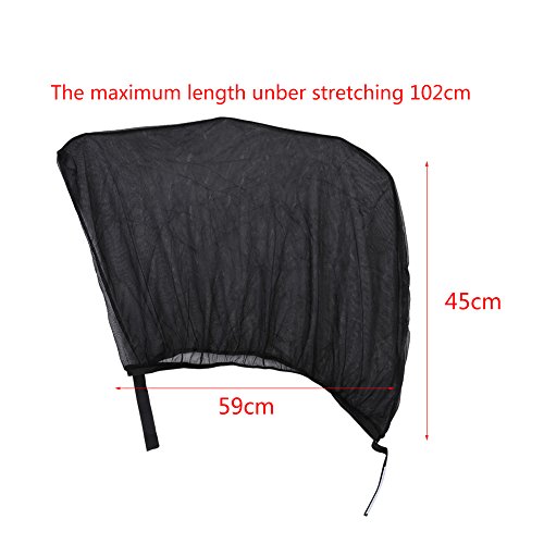 Yosoo 2Pcs Universal Car Side Window Sun Shade,Breathable Mesh Sun Shield UV Rays/Parasol para Coche Vehículos Camiones SUV, Cortinas para Coche para el Protector de Bebé y Familia contra el Sol