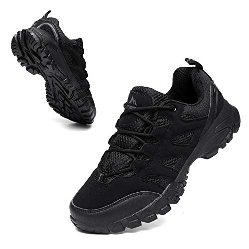 Zapatillas Trekking Hombres Calzado Mujer Senderismo Montaña Deportivas Trail Running Deporte Zapatos Antideslizante Ligeras Respirables Unisex Nero 42