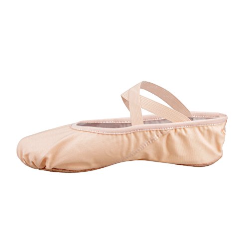 Zapatos de ballet tallas 25 - 44, 16 - 28 cm, rosa vivo, para el gimnasio o yoga, (rosa claro), EU30