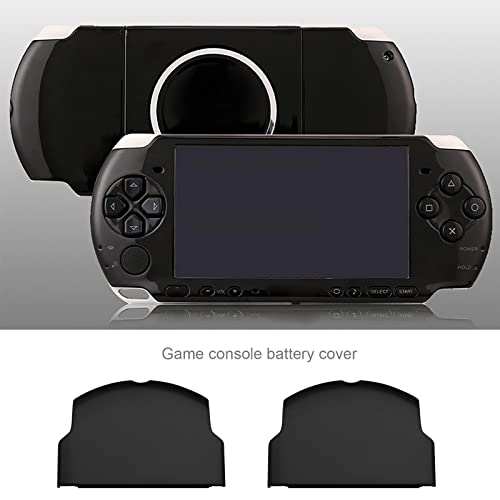 2 fundas de repuesto para puertas de batería Sony PSP 2000, 2003, 2004, 3000, 3003 y 3004, accesorios de consola de plástico, color negro