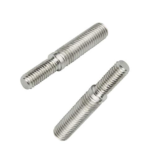 2 unids doble extremo roscado pernos M8 a M10 55mm 304 adaptador de rosca de acero inoxidable para columnas estructurales mecánicas sujetadores