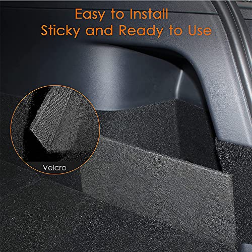 2Pcs Tablero Divisor Lateral Del Organizador Del Maletero Trasero Del Coche para Tesla Model Y 2020 2021, Bolsas para Maletero del Coche, Fácil Instalación