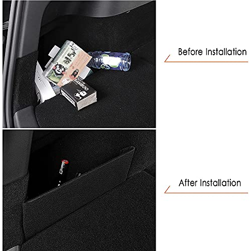 2Pcs Tablero Divisor Lateral Del Organizador Del Maletero Trasero Del Coche para Tesla Model Y 2020 2021, Bolsas para Maletero del Coche, Fácil Instalación