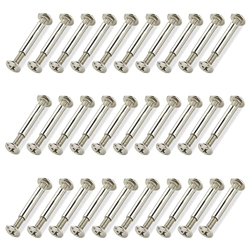 30 Piezas De M4 Conector De Armario Tornillos De ConexióN Conector De Armarios Tornillos Para Muebles Conector De Muebles Tornillo De UnióN Con Taco De FijacióN Ideal Para Conectar Muebles