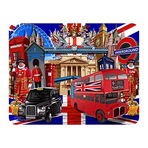 3D LiveLife Imán - Visit to London de Deluxebase. Imán de Nevera lenticular 3D con imágenes de Londres. Adorno magnético para niños y Adultos con ilustración del reconocido Artista Michael Searle