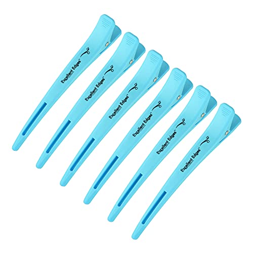 6 Pezzi Pinza de Pelo de Duckbill, Fermagli per Capelli, Clip per Capelli a Becco d'Anatra,Capelli di Plastica Clip,Salon Clips,per Donne Styling da Parrucchieri Articoli da Salone Casa (blu)