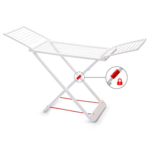 Acan Plastic Forte - Tendedero Plegable de Resina, 20 Metros Espacio de tendido, Soporte para Tender Ropa, Interior o Exterior (Blanco, 180 x 108 x 55 cm)